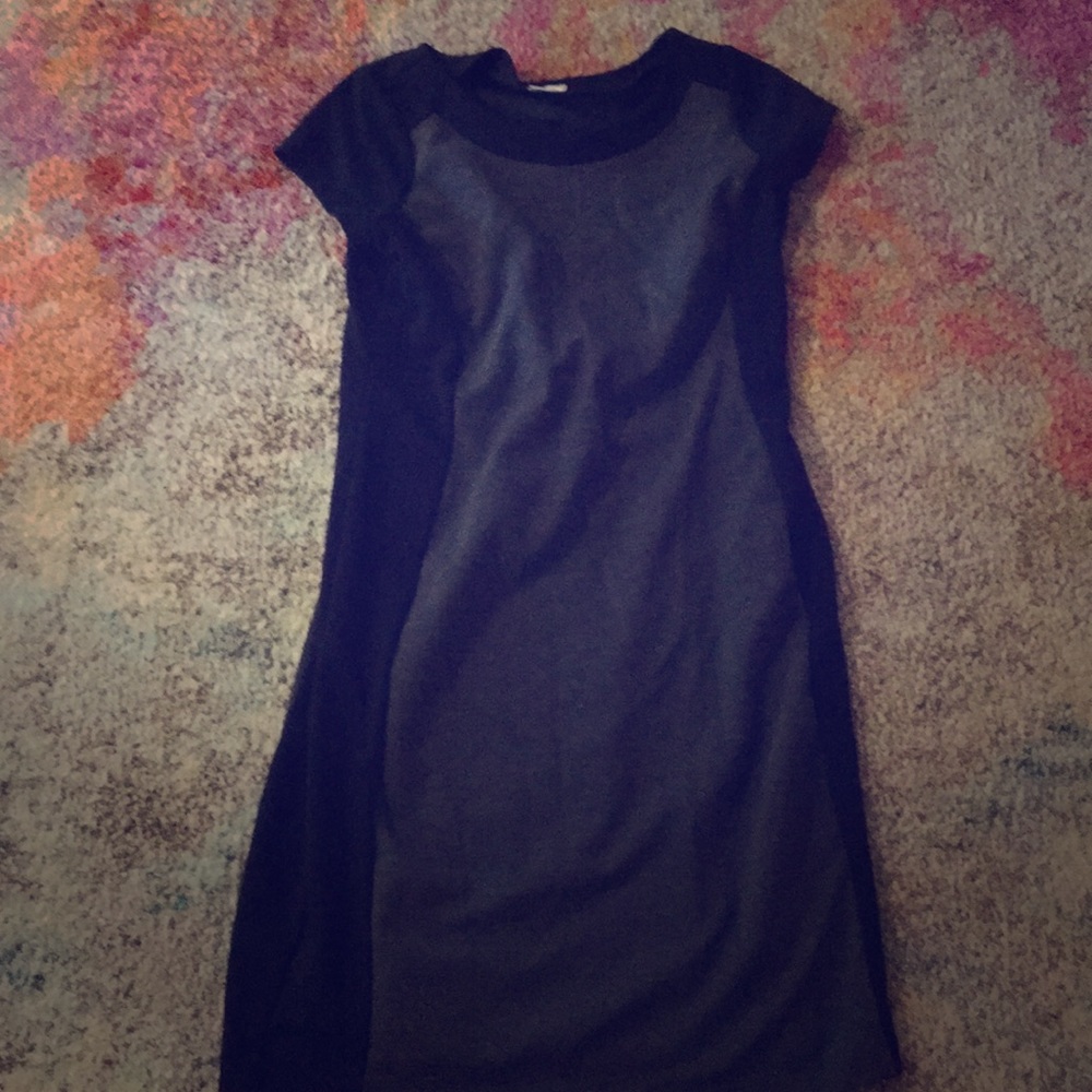 Gray and black size small maternity dress